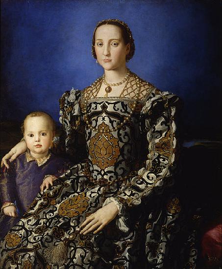 Agnolo Bronzino Eleonora di Toledo col figlio Giovanni Germany oil painting art
